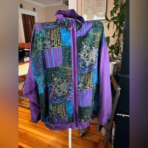 Vintage J.I.T. Sport Collection Multicolor Patterned Jacket